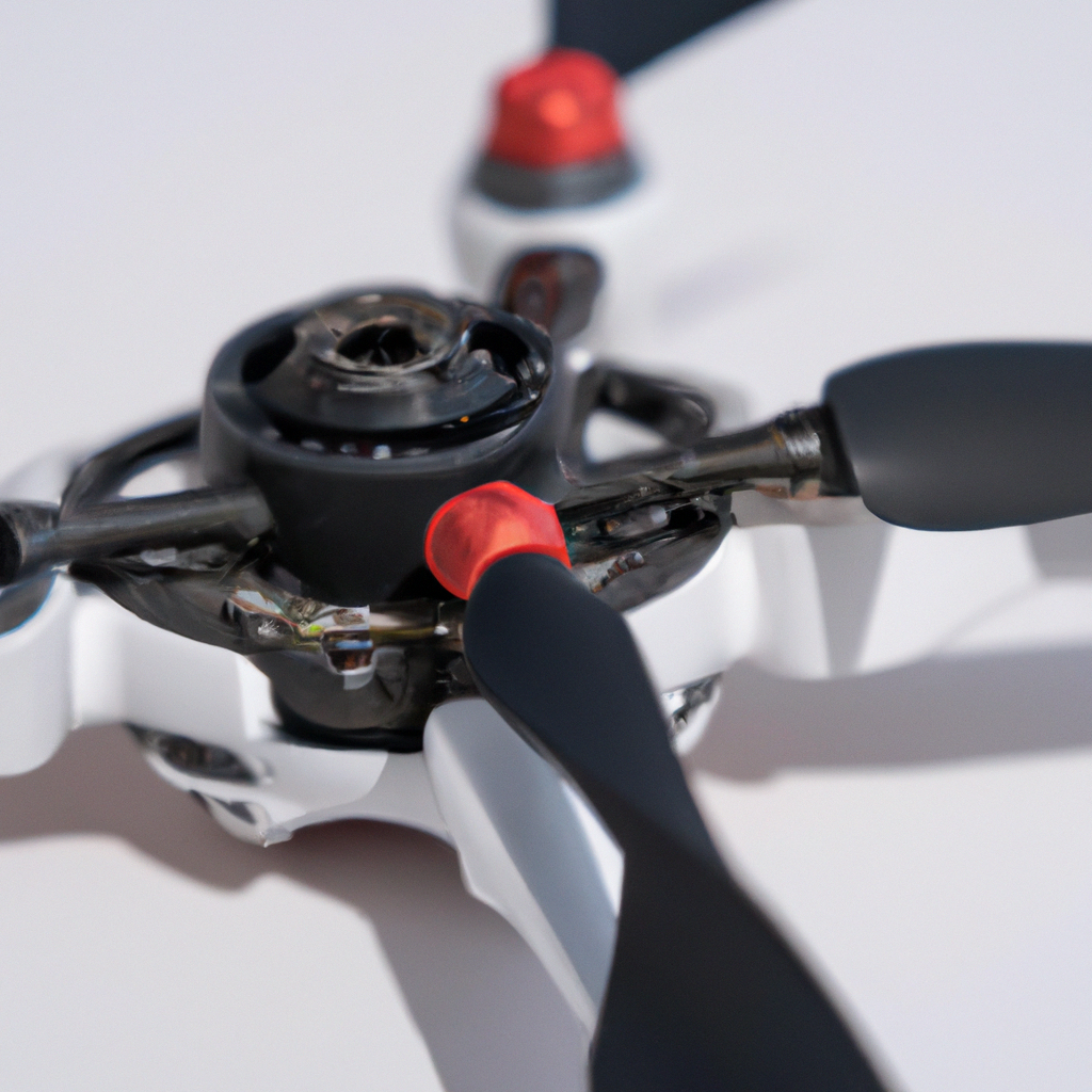 Close-up of top 5 drone motors.